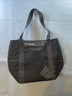 Columbia Black Compact Everyday lunch Tote with Mesh Side Pocket